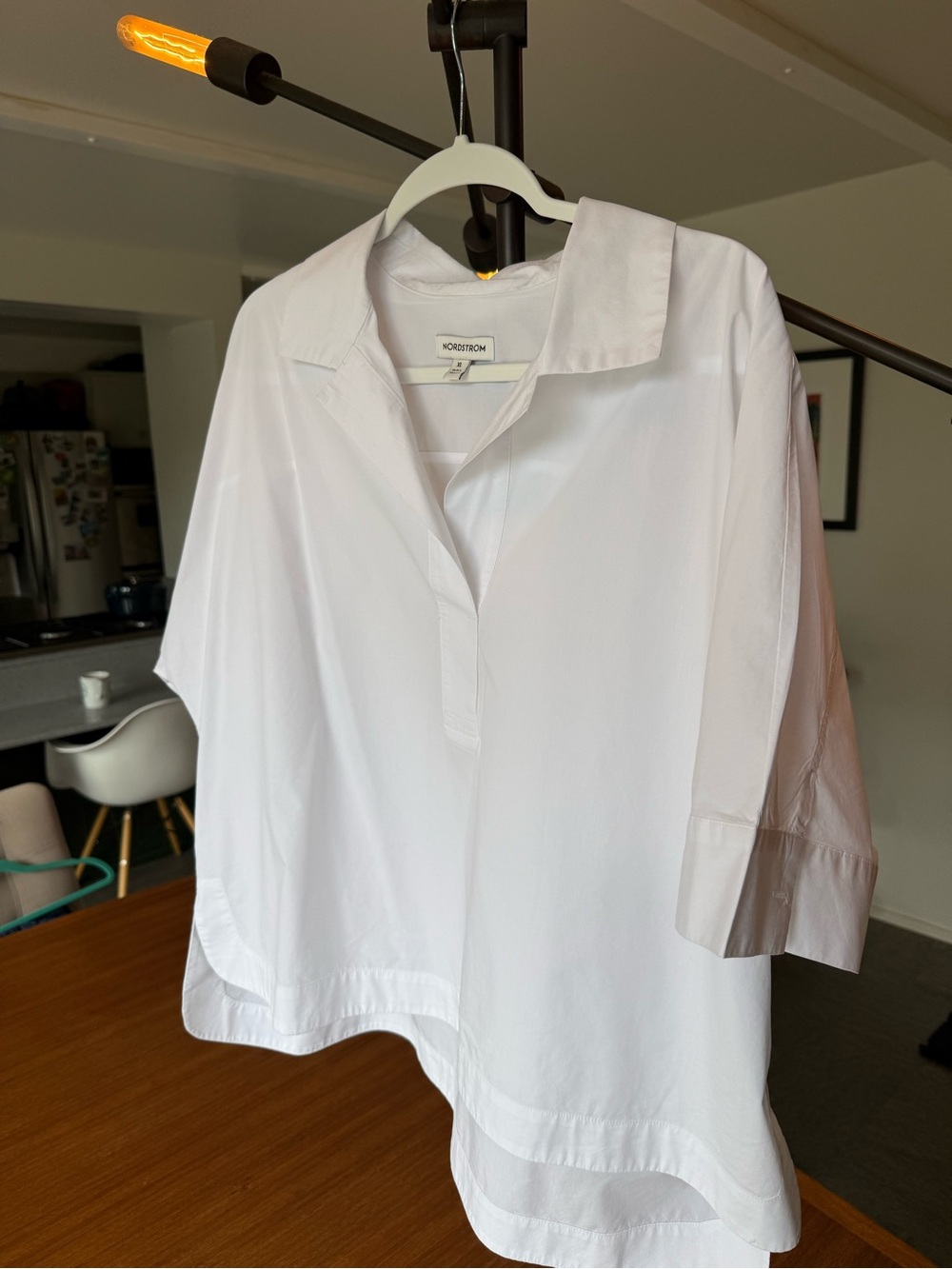Nordstrom White Cotton Blouse